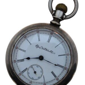 Vintage 1898 Elgin Coin Silver Case Pocket Watch Grade 145 18s 15j Open Face!
